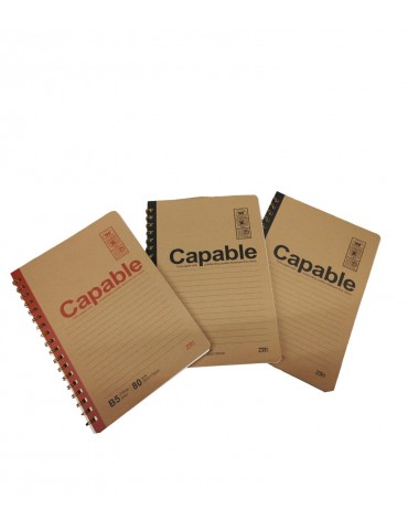 CUADERNO B5 KRAFT 80 HJS.